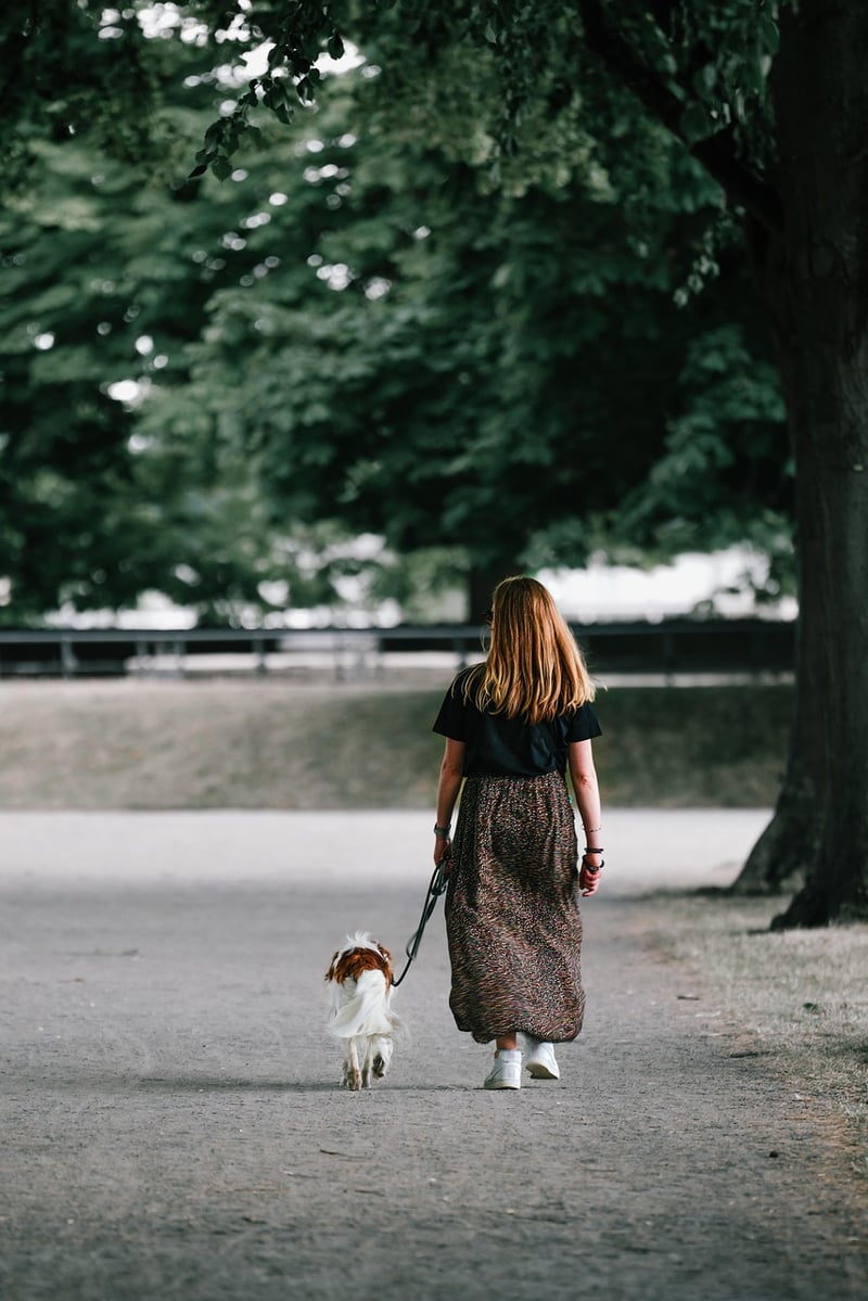 Woman walking in nature